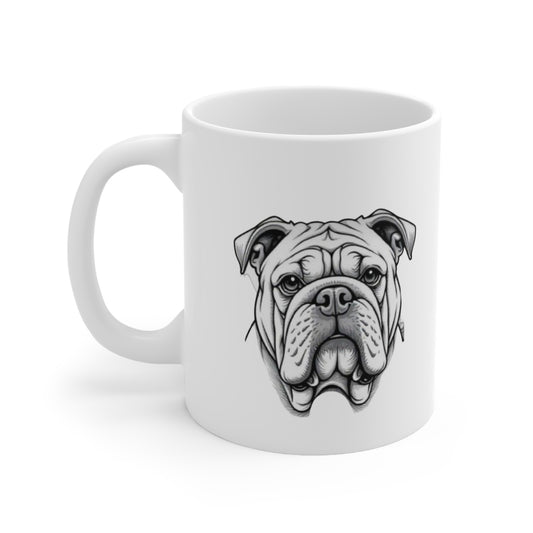 Bulldog Ceramic Coffee Cups - Perfect for Dog Lovers, Pet Gifts, Home Decor, Birthday, and Coffee Enthusiasts