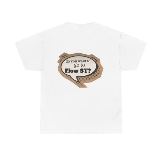 Flow ST Unisex Heavy Cotton Tee - Trendy Graphic Tee, Cool Casual Wear, Gift for Friends, Summer Style, Streetwear Essential